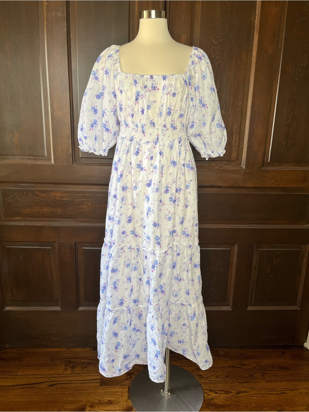 Love Shack Fancy X Target Floral Maxi Dress Cottagecore Romantic Smocked Size XL